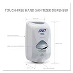 Purell TFX Touch Free Dispenser, 1200 mL, 6.5