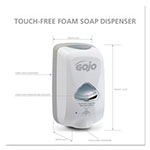 Gojo TFX Touch-Free Automatic Foam Soap Dispenser, 1200 mL, 4.1