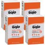 Gojo Natural Orange Pumice Hand Cleaner Refill - Orange Citrus Scent - 67.6 fl oz (2 L) - Dirt Remover, Grease Remover, Soilage Remover - Hand - Gray - 4 / Carton orginal image