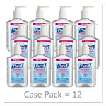 Purell Advanced Hand Sanitizer Refreshing Gel, Clean Scent, 8 oz Pump Bottle, 12/Carton view 3