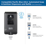 Pacific Blue Ultra Foam Sanitizer Refills for Automated Touchless Soap Dispenser, Dye and Fragrance Free, 1,000 mL/Bottle, 3 Bottles/Case view 4