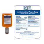 Pacific Blue Ultra Antimicrobial BZK Foam Hand Soap Refills for Manual Dispensers, Antimicrobial Pacific Citrus®, 1,200 mL/Bottle, 4 Bottles/Case view 2