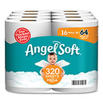 Angel Soft Mega Toilet Paper, Septic Safe, 2-Ply, White, 320 Sheets/Roll, 16 Rolls/Pack view 1