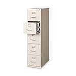 Hirsh Vertical Letter File Cabinet, 5 Letter-Size File Drawers, Putty, 15 x 26.5 x 61.37 view 3