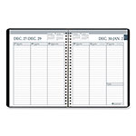 House Of Doolittle Recycled Weekly Appointment Book Ruled without Appointment Times, 8.75 x 6.88, Black Cover, 12-Month (Jan to Dec): 2024 view 2