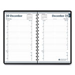 House Of Doolittle Memo Size Daily Appointment Book with 15-Minute Schedule, 8 x 5, Black Cover, 12-Month (Jan to Dec): 2024 view 3