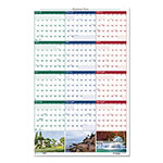 House Of Doolittle Earthscapes Recycled Reversible/Erasable Yearly Wall Calendar, Nature Photos, 32 x 48, White Sheets, 12-Month (Jan-Dec): 2024 view 1