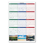 House Of Doolittle Earthscapes Recycled Reversible/Erasable Yearly Wall Calendar, Nature Photos, 24 x 37, White Sheets, 12-Month (Jan-Dec): 2024 view 1