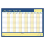 House Of Doolittle 100% Recycled All-Purpose/Vacation Planner, 36 x 24, White/Blue/Yellow Surface view 2