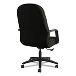 Hon Pillow-Soft 2090 Series Executive High-Back Swivel/Tilt Chair, Supports up to 300 lbs., Black Seat/Black Back, Black Base view 1