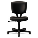 Hon Volt Series Leather Task Chair, Supports up to 250 lbs., Black Seat/Black Back, Black Base view 3