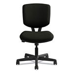 Hon Volt Series Leather Task Chair with Synchro-Tilt, Supports up to 250 lbs., Black Seat/Black Back, Black Base view 1