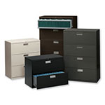 Hon 600 Series Five-Drawer Lateral File, 36w x 18d x 64.25h, Putty view 1