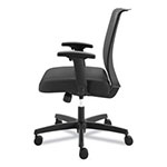 Hon Convergence Mid-Back Task Chair with Swivel-Tilt Control, Supports up to 275 lbs, Vinyl, Black Seat/Back, Black Base view 1