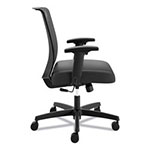 Hon Convergence Mid-Back Task Chair with Swivel-Tilt Control, Supports up to 275 lbs, Vinyl, Black Seat/Back, Black Base view 3