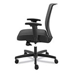 Hon Convergence Mid-Back Task Chair with Syncho-Tilt Control, Supports up to 275 lbs, Black Seat, Black Back, Black Base view 2