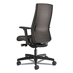 Hon Ignition 2.0 Upholstered Mid-Back Task Chair With Lumbar, Supports up to 300 lbs., Vinyl, Black Seat, Black Back, Black Base view 5