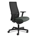 Hon Ignition Series Mesh Mid-Back Work Chair, Supports up to 300 lbs., Iron Ore Seat/Black Back, Black Base view 2