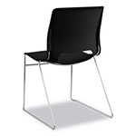 Hon Motivate High-Density Stacking Chair, Onyx Seat/Black Back, Chrome Base, 4/Carton view 1