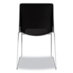 Hon Motivate High-Density Stacking Chair, Onyx Seat/Black Back, Chrome Base, 4/Carton view 2