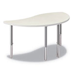 Hon Build Wisp Shape Table Top, 54w x 30d, Silver Mesh view 1