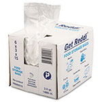 InteplastPitt Get Reddi Food & Poly Bag, 6 x 3 x 15, 3.5qt, .68mil, Clear, 1000/Carton view 1