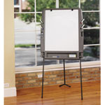 Iceberg Portable Flipchart Easel With Dry Erase Surface, Resin, 35 x 30 x 73, Charcoal view 2