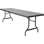 Iceberg IndestrucTable Commercial Folding Table - Charcoal - 96