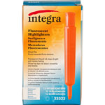 Integra Desk Highlighter, Chisel Tip, Fluorescent Orange view 2
