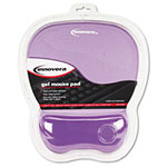 Innovera Gel Mouse Pad w/Wrist Rest, Nonskid Base, 8-1/4 x 9-5/8, Purple view 1