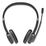 Innovera IVR70003 Binaural Over The Head Bluetooth Headset, Black/Silver view 1