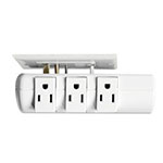Innovera Wall Mount Surge Protector, 6 Outlets, 2160 Joules, White view 2