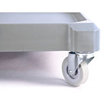 Carlisle Foodservice Products Long Platform Janitorial Cart, Gray view 5