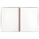 Black N' Red Twin Wire Poly Cover Notebook, Wide/Legal Rule, Black Cover, 11 x 8.5, 70 Sheets view 5