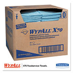 WypAll® X70 Foodservice Towels, 1/4 Fold, 12 1/2 x 23 1/2, Blue, 300/Carton view 3