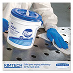 Kimtech™ Wipers for Bleach Disinfectants Sanitizers, 12 x 12 1/2, 90/Roll, 6 Rolls/Carton view 4