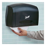 Scott® Essential Coreless Jumbo Roll Tissue Dispenser, 14.25 x 6 x 9.7, Black view 2