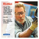 WypAll® X90 Cloths, Jumbo Roll, 11 1/10 x 13 2/5, Denim Blue, 450/Roll, 1 Roll/Carton view 5