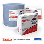 WypAll® X90 Cloths, POP-UP Box, 8 3/10 x 16 4/5, Denim Blue, 68/Box, 5 Boxes/Carton view 2