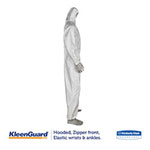 KleenGuard™ A35 Coveralls, Hooded, Large, White, 25/Carton view 1