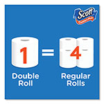 Scott® ComfortPlus Toilet Paper, Mega Roll, Septic Safe, 1-Ply, White, 425 Sheets/Roll, 12 Rolls/Pack view 2