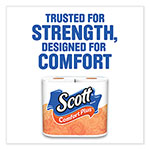 Scott® ComfortPlus Toilet Paper, Mega Roll, Septic Safe, 1-Ply, White, 425 Sheets/Roll, 12 Rolls/Pack view 5