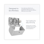 Kimberly-Clark ICON Coreless Standard Roll Toilet Paper Dispenser, 8.43 x 13 x 7.25, White Mosaic view 1