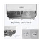 Kimberly-Clark ICON Coreless Standard Roll Toilet Paper Dispenser, 8.43 x 13 x 7.25, White Mosaic view 4