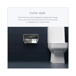 Kimberly-Clark ICON Coreless Standard Roll Toilet Paper Dispenser, 8.43 x 13 x 7.25, Black Mosaic view 2