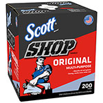 Scott® Shop Towels Original (75190), Blue, Pop-Up Dispenser Box, 200 Towels/Box, 8 Boxes/Case, 1,600 Towels/Case view 2