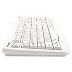 Kensington Pro Fit USB Washable Keyboard, 104 Keys, White view 2