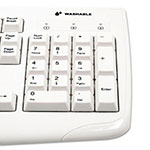 Kensington Pro Fit USB Washable Keyboard, 104 Keys, White view 3