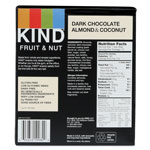 Kind Fruit and Nut Bars, Dark Chocolate Almond and Coconut, 1.4 oz Bar, 12/Box view 4