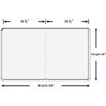 Lorell Mounting Frame for Whiteboard - Silver - 1 Each view 1